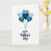 Mooie Vaderdag ballon kunst kaart (Gele Bloem)