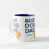 Mooie Vaderdag Beste Hond Papa Mok (Voorkant links)