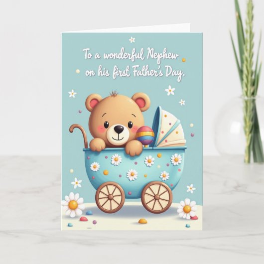 Mooie Vaderdag Cub Carriage kaart (Voorkant)