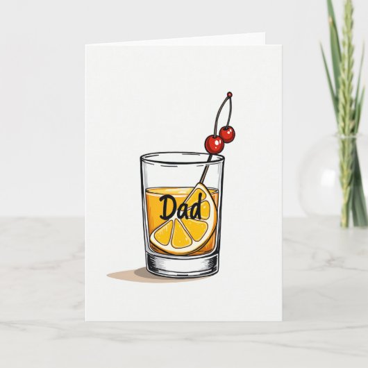 Mooie Vaderdag Drankkaart Kaart (Voorkant)