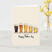 Mooie Vaderdag Drankkaart Kaart (Gele Bloem)