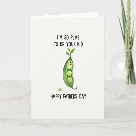 Mooie Vaderdag Erwtendoos Kaart (Voorkant)
