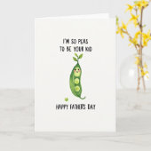 Mooie Vaderdag Erwtendoos Kaart (Gele Bloem)