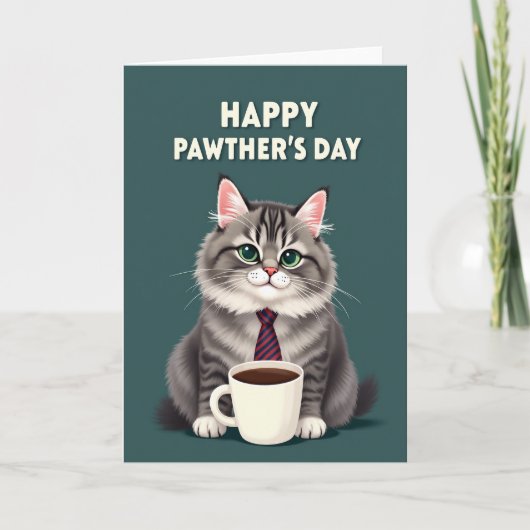 Mooie Vaderdag Kat Kaart (Voorkant)