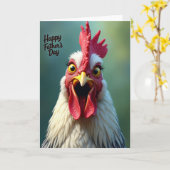 Mooie Vaderdag Kippenkaart Kaart (Gele Bloem)