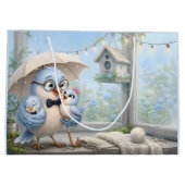 Mooie Vaderdag Vogel Cadeautas (Achterkant)