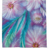 Mooie vaders en bloemen douchegordijn (Voorkant)