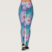 Mooie vaders en bloemen leggings (Achterkant)