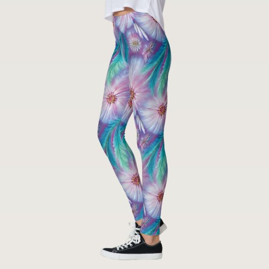 Mooie vaders en bloemen leggings (Links)
