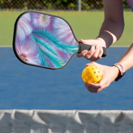 Mooie vaders en bloemen pickleball paddle