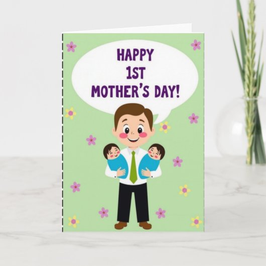 Mooie vadersdag baby kaart (Voorkant)