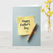 Mooie vadersdag briefpapier kaart (Gele Bloem)