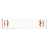 Mooie vakantie banner aangepaste korte tafel loper (Horizontaal)