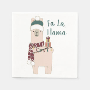 Mooie vakantie Fa La Llama-ontwerp Servet