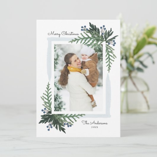 Mooie vakantie - Kerstkaart (Staand voorkant)