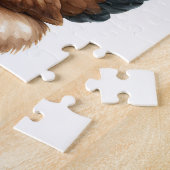 Mooie vakantie Koe met Haan Kerst Legpuzzel (Zijkant)