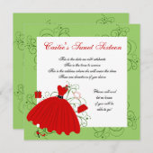 Mooie vakantiedress kaart (Voorkant / Achterkant)