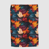 Mooie val bladeren golfhanddoek (Voorkant)