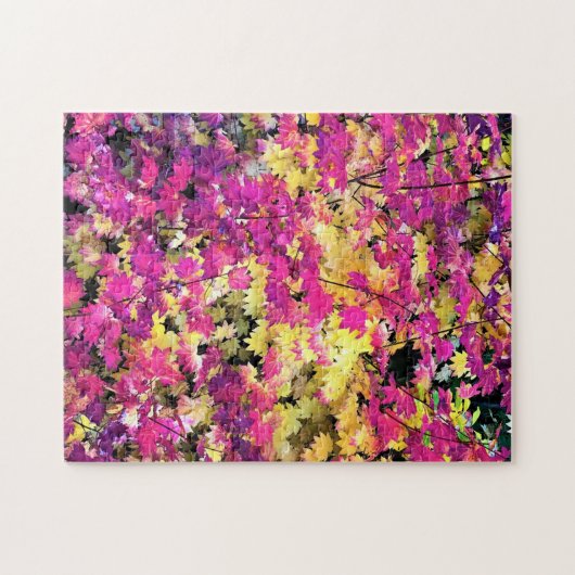 Mooie val bladeren legpuzzel (Horizontaal)