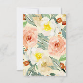 Mooie val bruiloft details kaart (Achterkant)