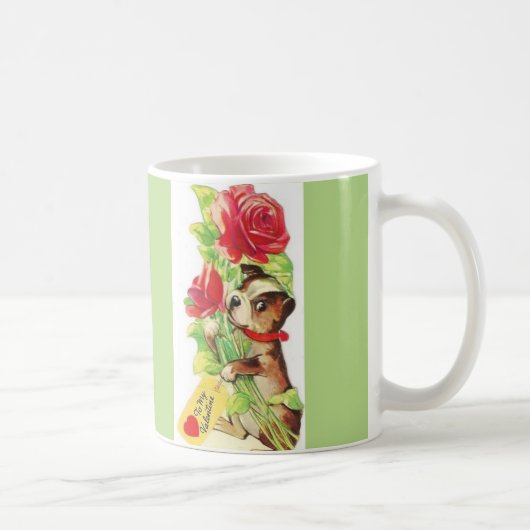 Mooie  Valentijn Boston Terrier Puppy Koffiemok (Rechts)