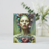 Mooie Valentijn Godin of Love Briefkaart (Staand voorkant)