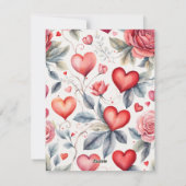 Mooie Valentijns kaart met eekhoorn voor kinderen (Achterkant)