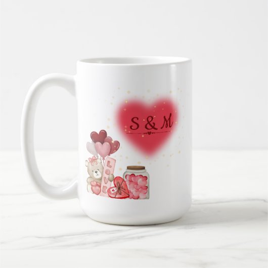 Mooie Valentijnsbeker Koffiemok (Links)