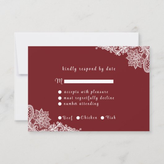 Mooie Valentijnsdag bloemblaadjes harten RSVP Kaartje (Achterkant)