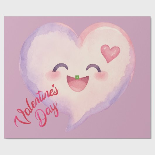 Mooie Valentijnsdag Hart Inpakpapier (Vlak)