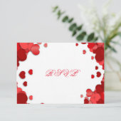Mooie, Valentijnsdag, huwelijkskaart RSVP Kaartje (Staand voorkant)