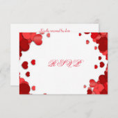 Mooie, Valentijnsdag, huwelijkskaart RSVP Kaartje (Voorkant / Achterkant)