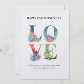 Mooie Valentijnsdag Love Letter Kaart (Voorkant / Achterkant)