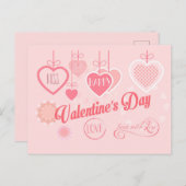 Mooie Valentijnsdag Modern design Boho Feestdagenkaart (Voorkant / Achterkant)