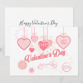 Mooie Valentijnsdag Modern design Boho Feestdagenkaart (Voorkant / Achterkant)