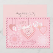 Mooie Valentijnsdag Modern design Boho Feestdagenkaart (Voorkant / Achterkant)