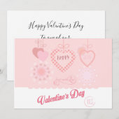 Mooie Valentijnsdag Modern design Boho Feestdagenkaart (Voorkant / Achterkant)