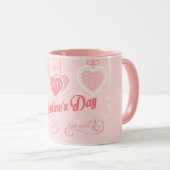 Mooie Valentijnsdag Modern design Boho Mok (Voorkant rechts)