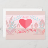 Mooie Valentijnsdag Moderne design trendy Feestdagenkaart (Voorkant / Achterkant)