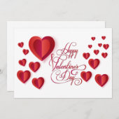 Mooie Valentijnsdag Moderne design trendy Feestdagenkaart (Voorkant / Achterkant)