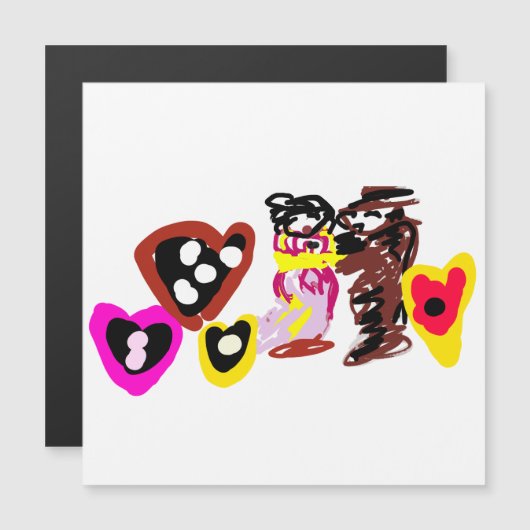 Mooie Valentijnsdag poppen (Voorkant / Achterkant)