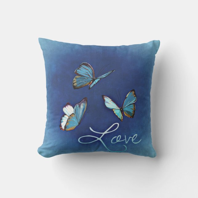 Mooie Valentijnsdag van Blue Butterflies Pillow Buitenkussen (Voorkant)