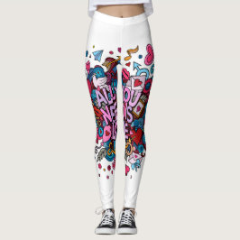 Mooie Valentijnse Leggings van het hart.
