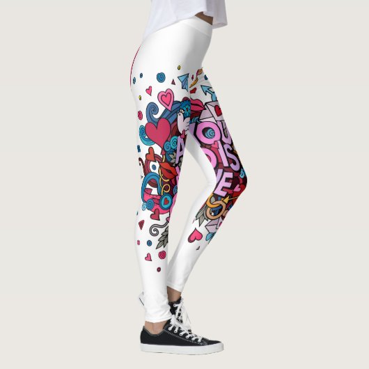 Mooie Valentijnse Leggings van het hart. (Rechts)