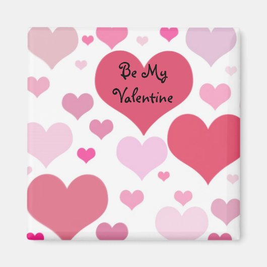 Mooie Valentijnsharten Magneet (Voorkant)