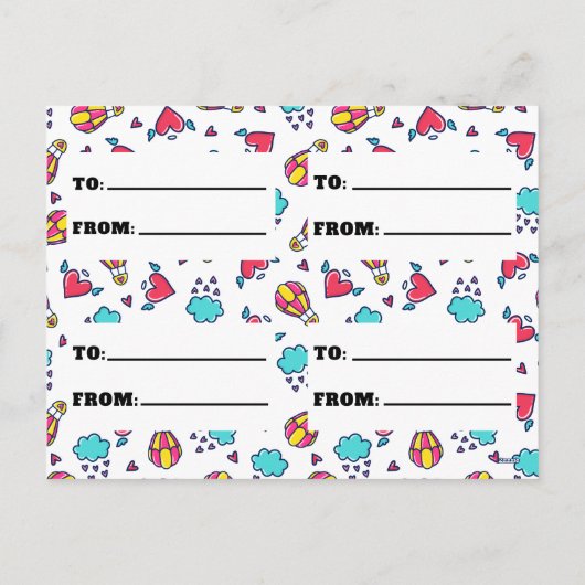 Mooie Valentijnskaarten met foto voor in de klas Feestdagenkaart (Achterkant)