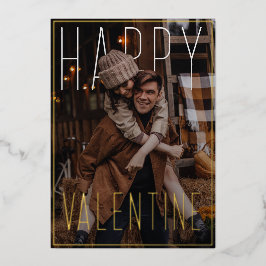 Mooie Valentijnswensen Lief Paar PhotoPop Folie Feestdagenkaart