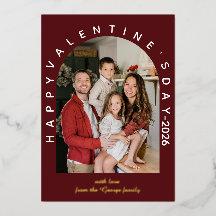 Mooie Valentijnswensen Moderne Boog Familie Foto