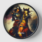 Mooie Valkyrie te paard (Voorkant)