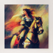 Mooie Valkyrie te paard Legpuzzel (Verticaal)